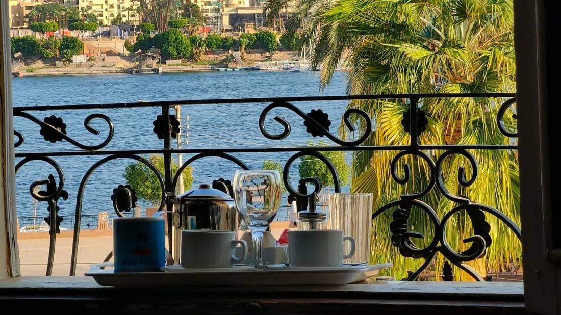 Nile Valley Hotel rooftop restaurant, Luxor