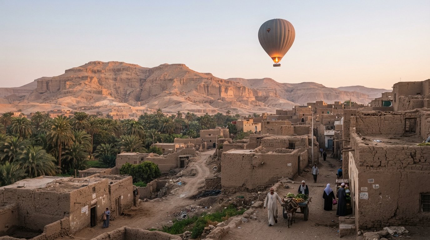West Bank - Gurna (Qurna), Luxor: Where the Tombs Are the Neighbourhood